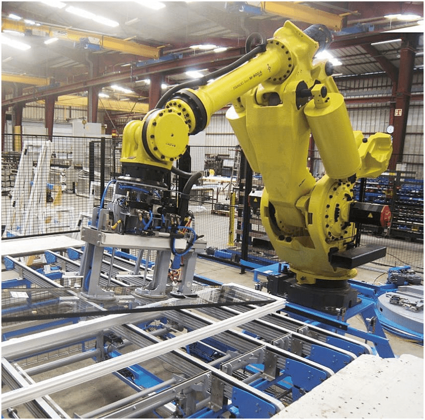 Hệ robot gắp kính, robot nâng hạ kính giúp tăng năng suất sản xuất cho doanh nghiệp
