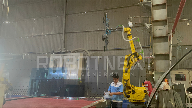Glass picking robot