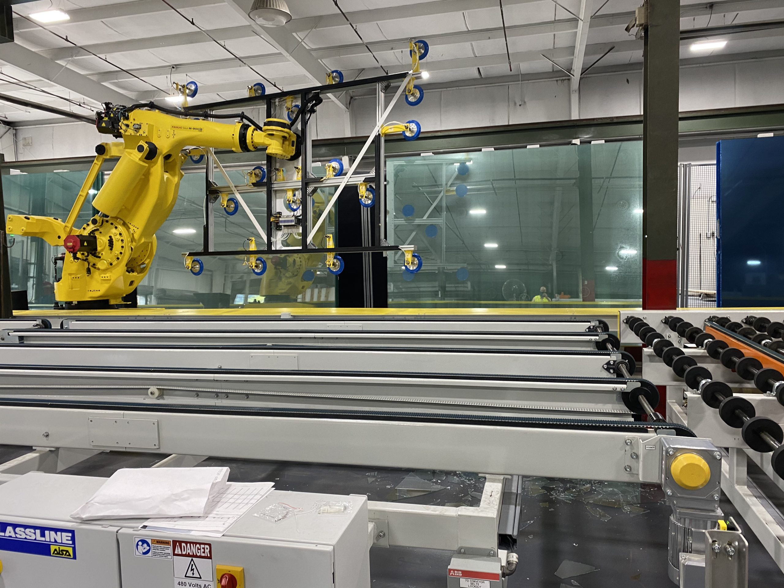 Automatic glass processing line 14 Automatic glass processing line