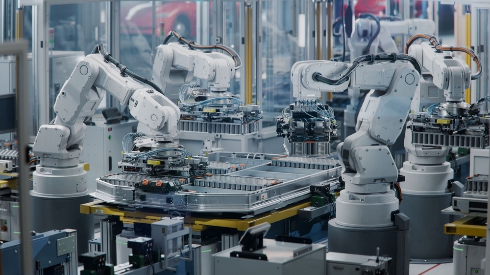 Quá trình robot lắp ráp linh kiện