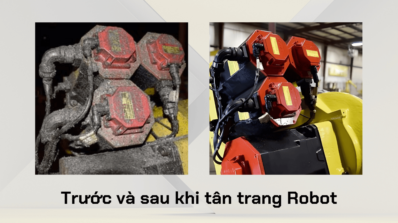 truoc va sau khi tan trang sua chua robot 1