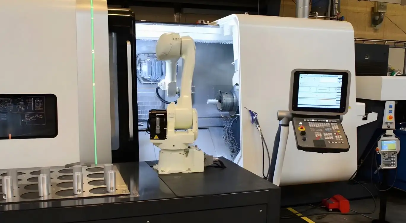 Cấp và lấy phôi tự động ổn định và linh hoạt bằng robot cho máy CNC