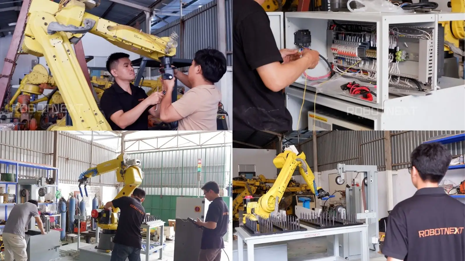 Dự án robot mài phôi nhôm tự động