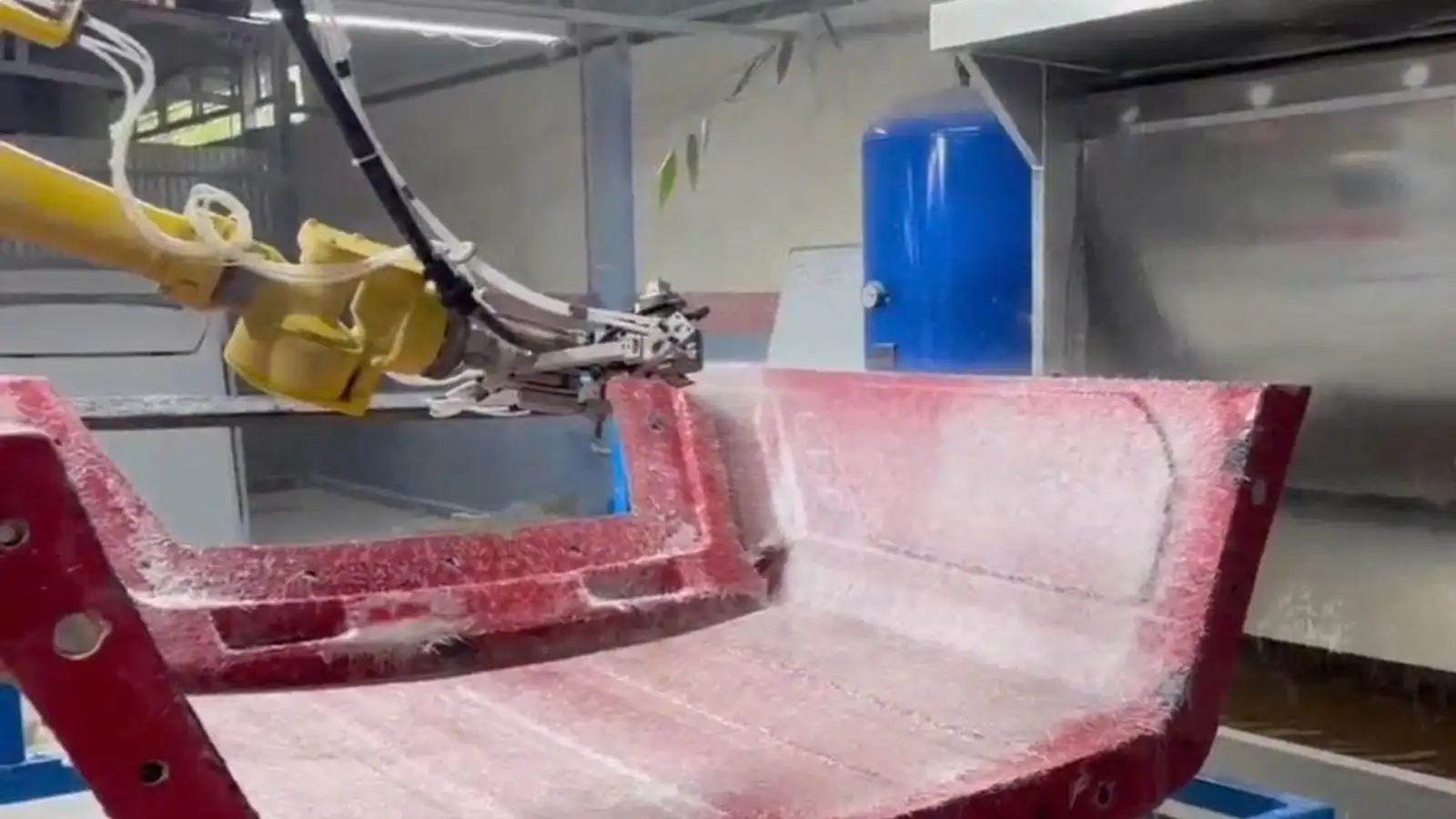 Quá trình robot phun sợi FRP