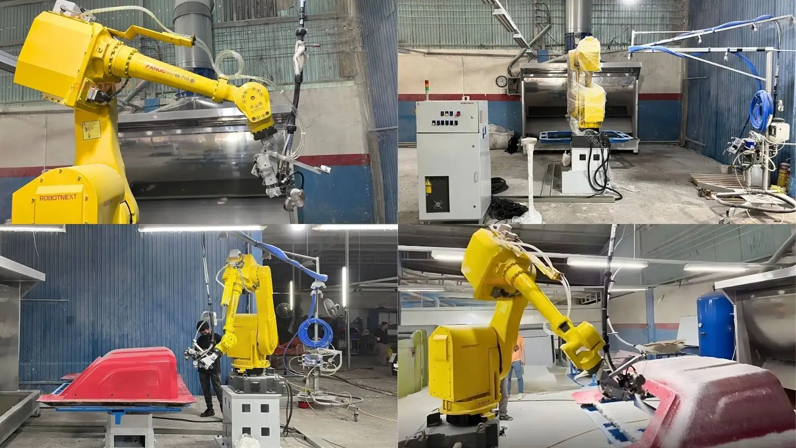 Quá trình thiết kế, lắp đặt Robot phun sợi FRP do đội ngũ kỹ sư Robotnext thực hiện