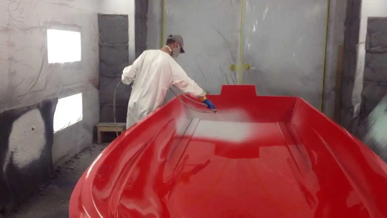 Phun gelcoat ứng dụng trong tàu thuyền